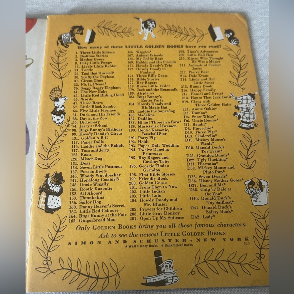🎉HP🎉 1955 Vintage “The Bunny Book” - A Little Golden Book - Picture 7 of 7
